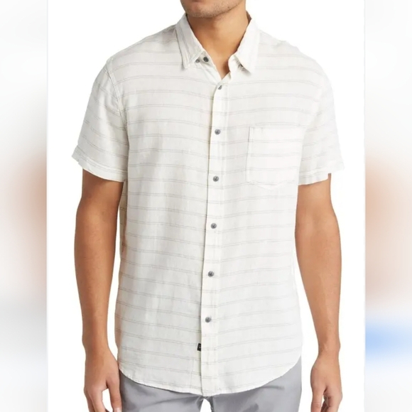 Old Navy Men's White Casual Button Down Shirt with Relaxed Fit - XL NWT - Picture 1 of 7